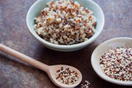 sciacquare la quinoa e cuocerla in acqua salata